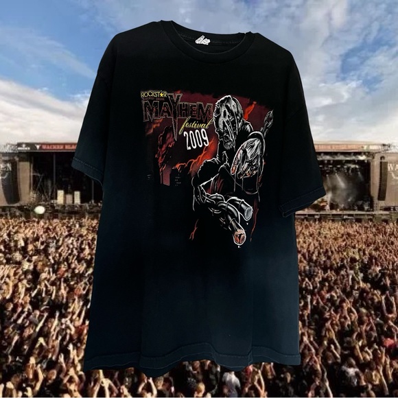 Vintage 2009 Rockstar Mayhem Concert Tee XL - Picture 1 of 5